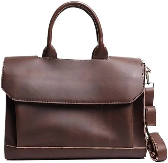 Male Business Handbag Casual Briefcase Single Shoulder Crossbody Bag Office Workplace