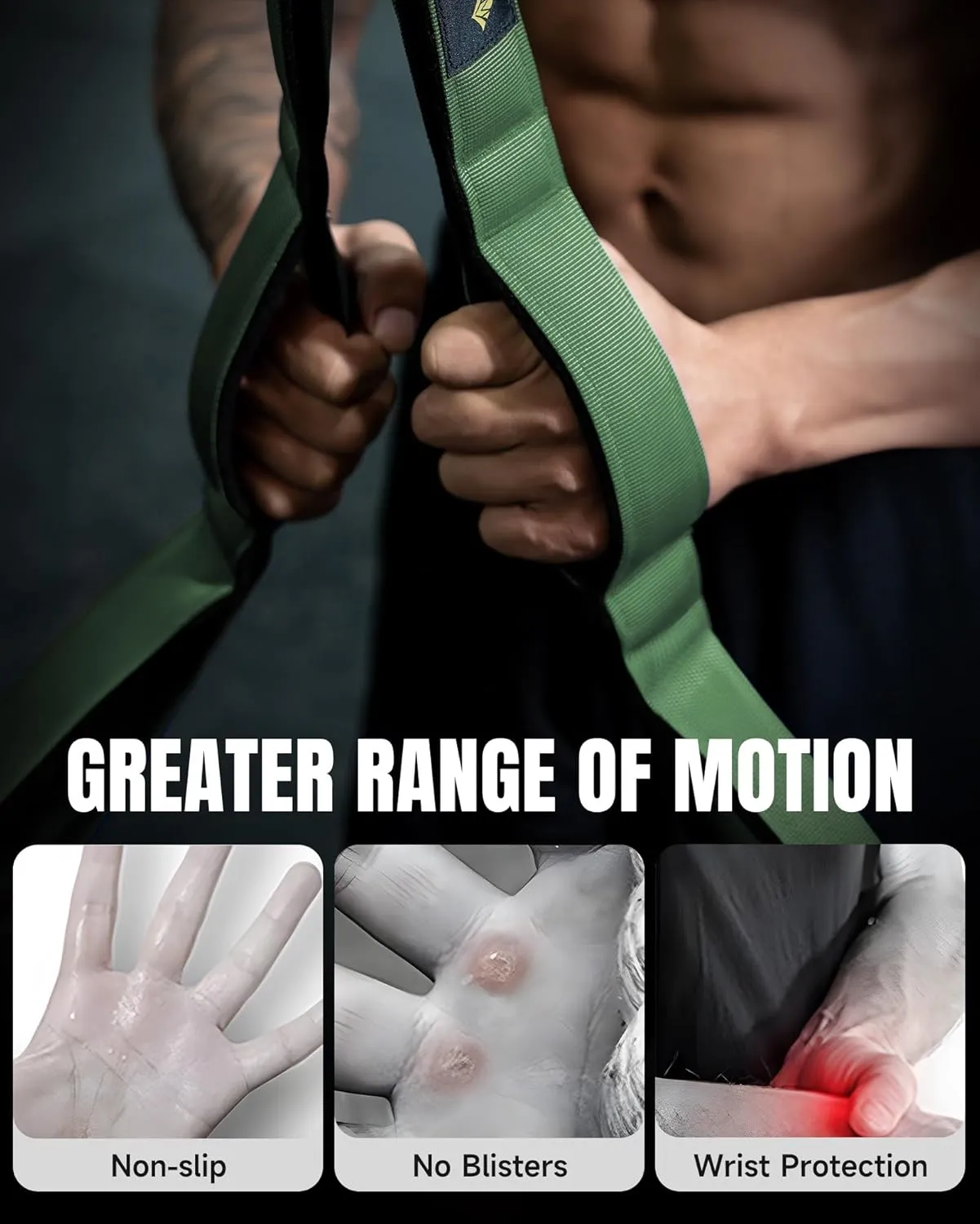 MANUEKLEAR Tricep Rope Cable Attachment Handles, Greater Range of Motion, Tricep Pull Down Rope for Push Downs, Crunches, Facepulls for Professional Gym