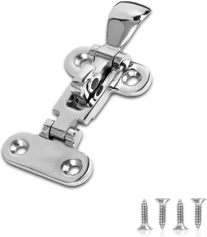 Marine Accessories Boat Door Hatch 316 Stainless Steel Anti-Rattle Latches, Marine Grade Lockable Hold Down Clamp Latches (1 Pcs)