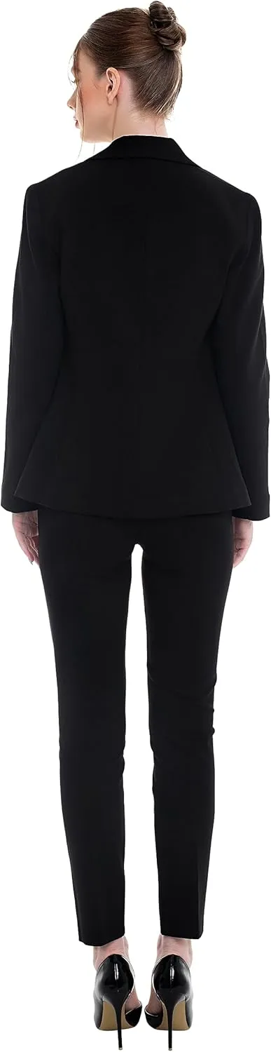 Marycrafts Women's Pant Suits Set – Professional Business Suiting Blazer and Pants 2 Piece Outfit