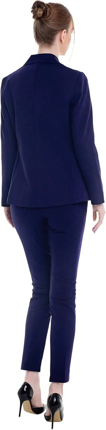 Marycrafts Women's Pant Suits Set – Professional Business Suiting Blazer and Pants 2 Piece Outfit