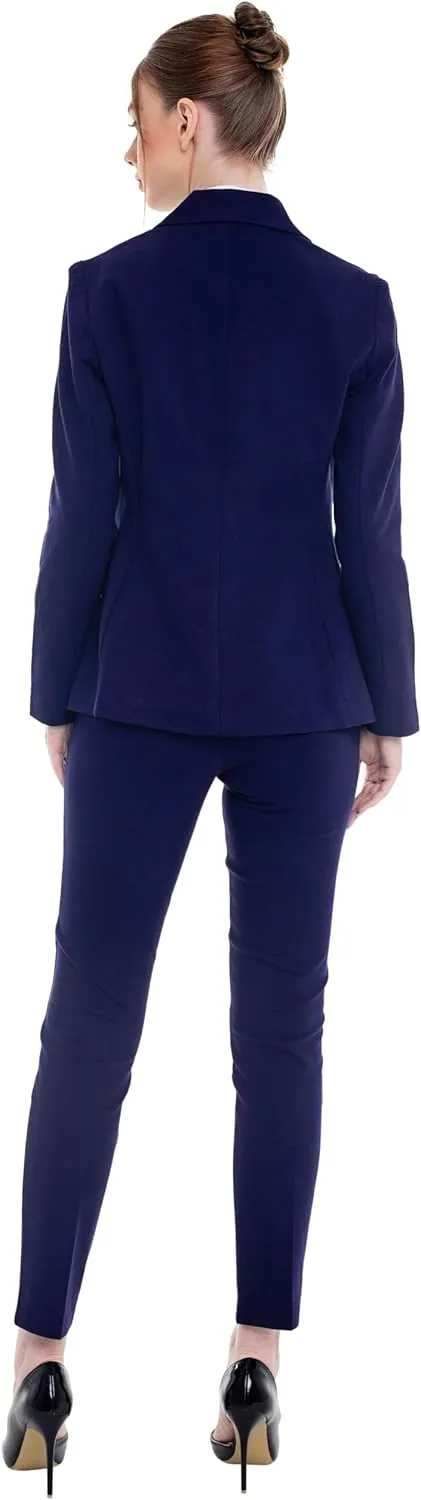 Marycrafts Women's Pant Suits Set – Professional Business Suiting Blazer and Pants 2 Piece Outfit