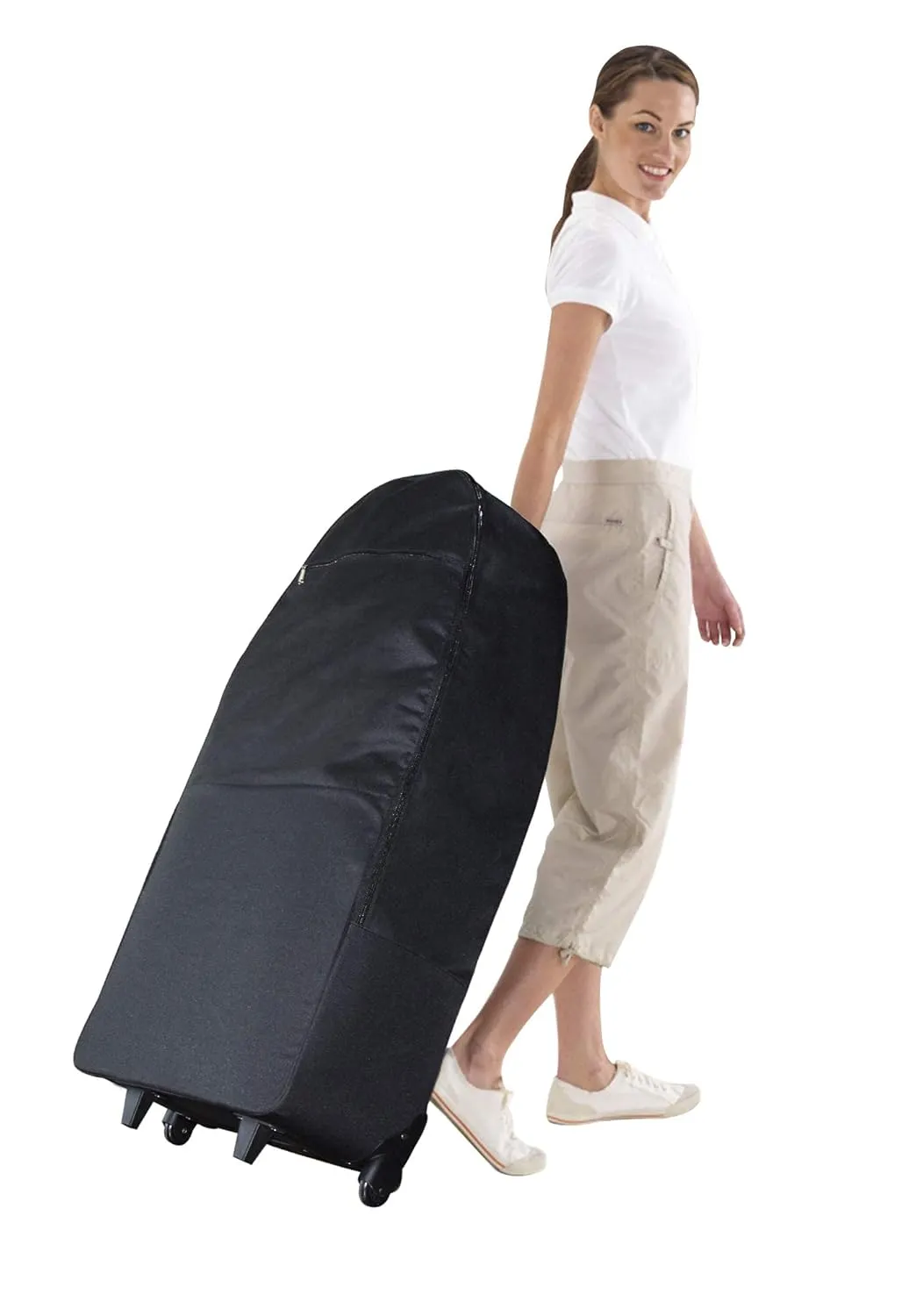 Master Massage Wheel Carrying Case for Master Professional Massage Chair, Black