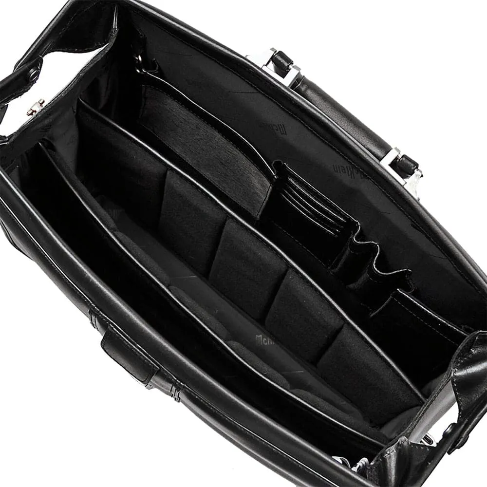 McKlein USA Harrison 15.6" Leather Partners Laptop Briefcase