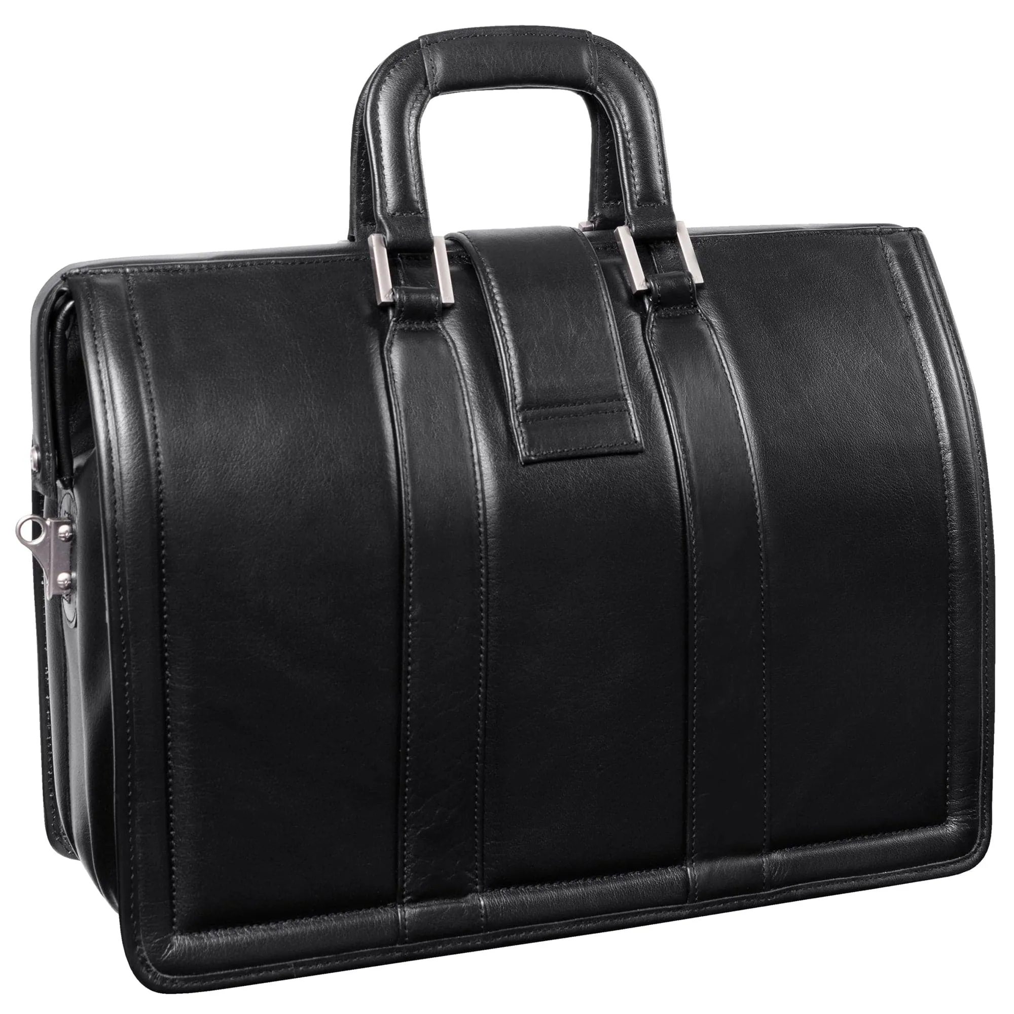 McKlein USA Morgan 17" Leather Litigator Laptop Briefcase