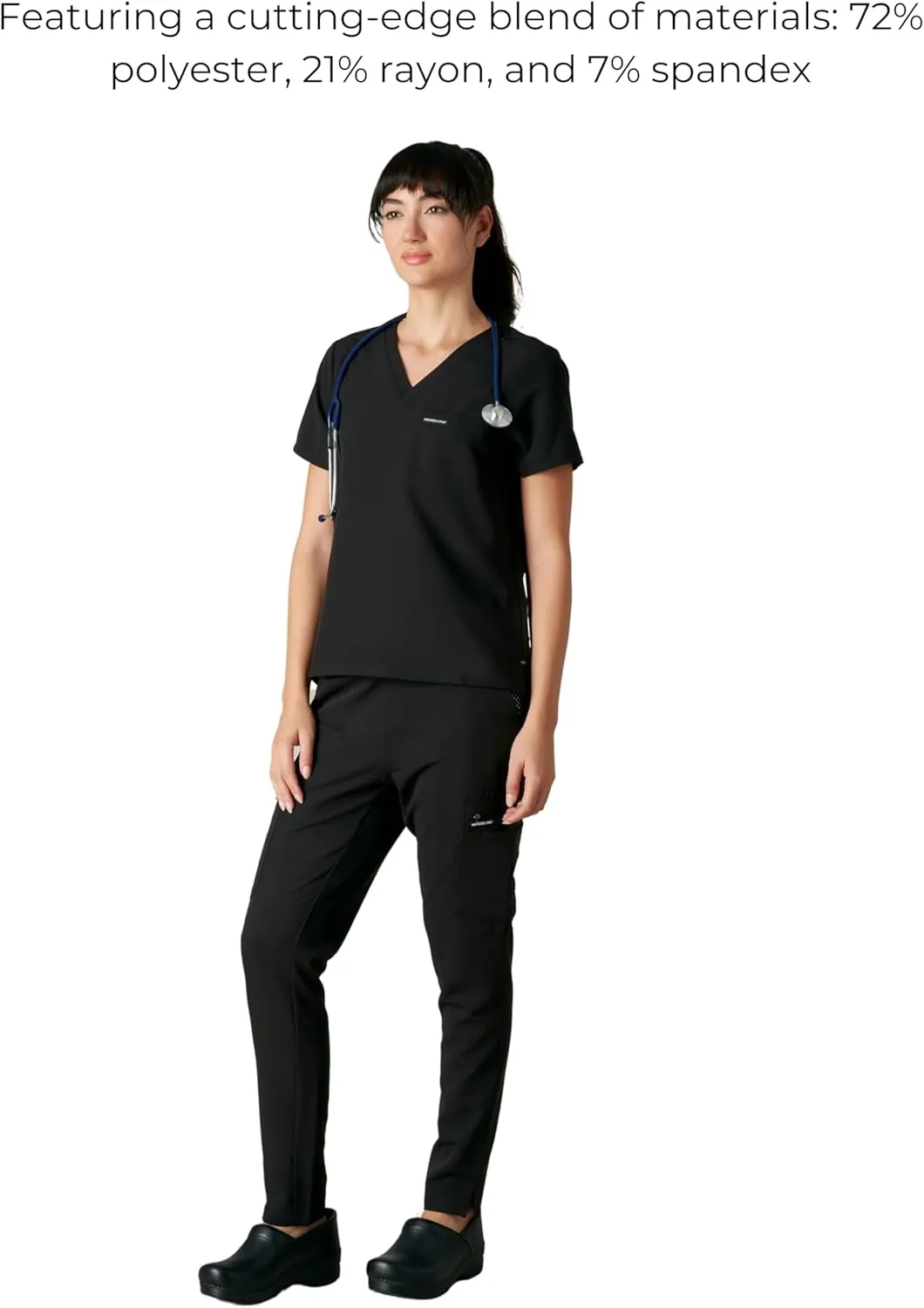 Members Only Women's Bari Scrub Top with 1 Pocket |Hospital Uniform|