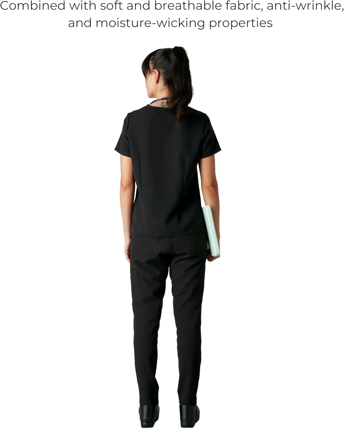 Members Only Women's Bari Scrub Top with 1 Pocket |Hospital Uniform|