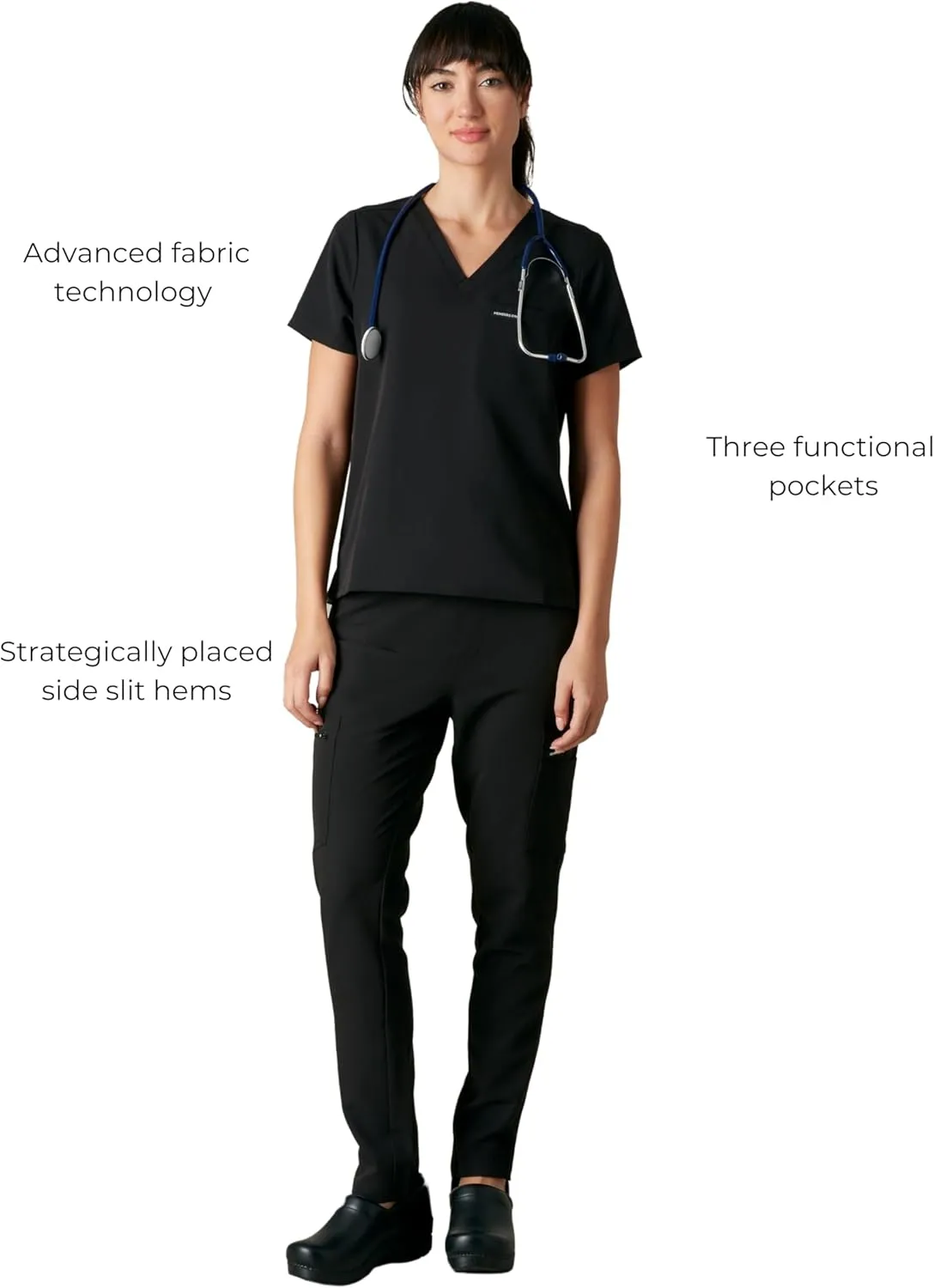 Members Only Women's Bari Scrub Top with 1 Pocket |Hospital Uniform|