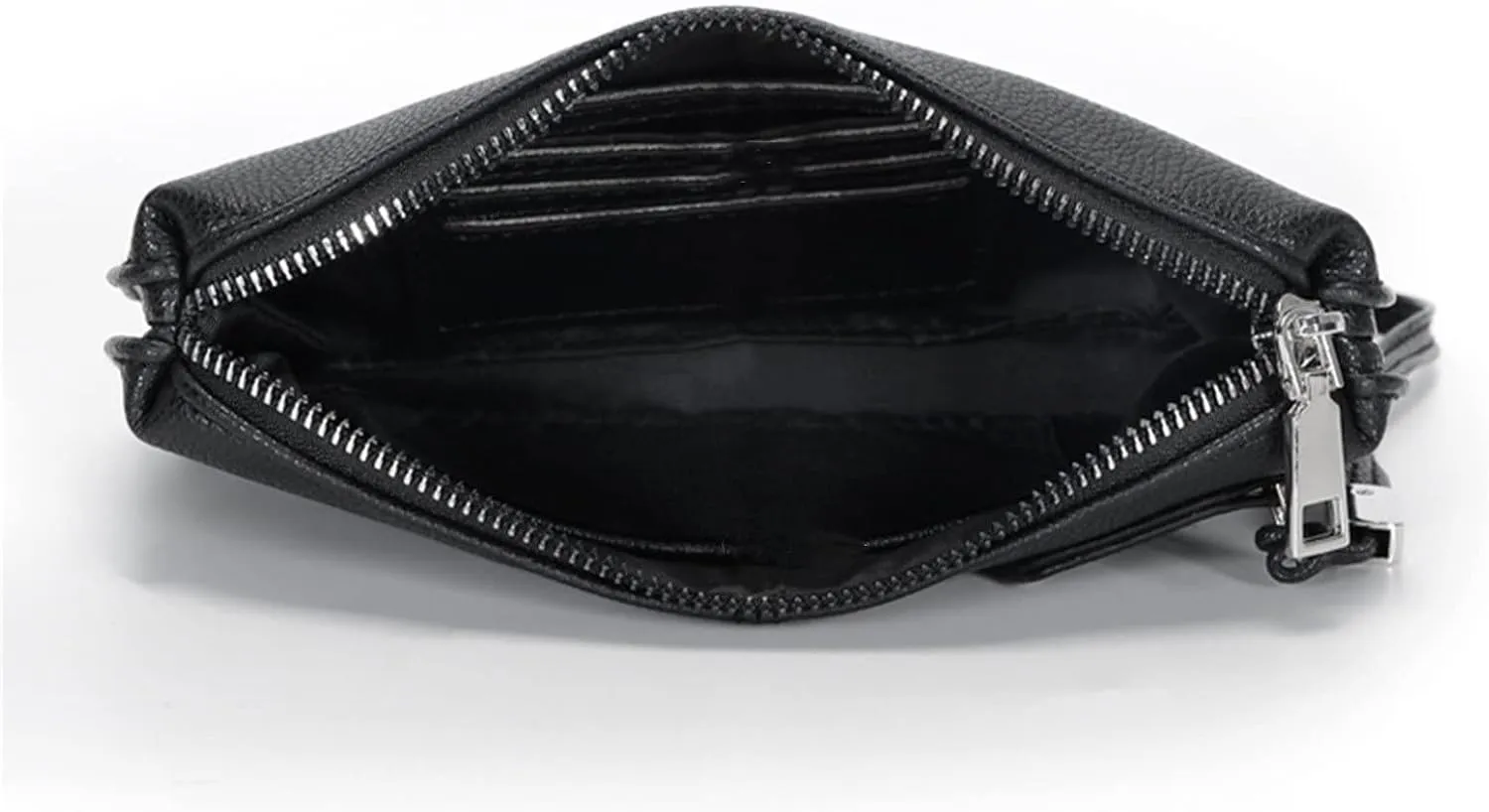 Men Clutch Bag Men's Leather Handbag Casual Business Clutch Bag Man Purse Handbag(Black)