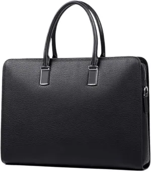 Men's Business Handbag Password Lock Briefcase Casual Crossbody Bag Office Workplace
