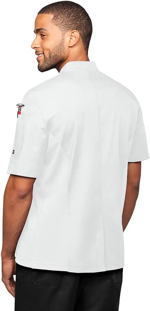 Men’s Chef Coat with Mesh Side Panels (S-3X, 6 Colors)