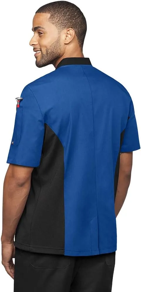 Men’s Chef Coat with Mesh Side Panels (S-3X, 6 Colors)