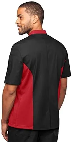 Men’s Chef Coat with Mesh Side Panels (S-3X, 6 Colors)