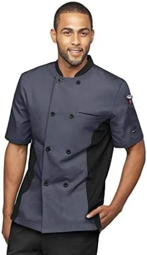 Men’s Chef Coat with Mesh Side Panels (S-3X, 6 Colors)