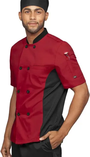Men’s Chef Coat with Mesh Side Panels (S-3X, 6 Colors)