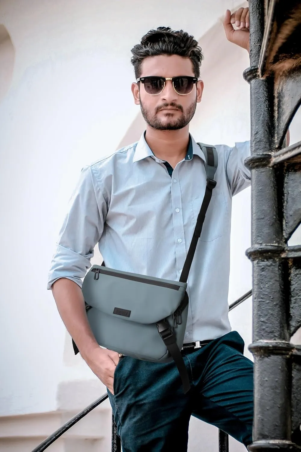 Men's Crossbody Bag - Stylish and Versatile Shoulder Bag for College, Office, and Travel