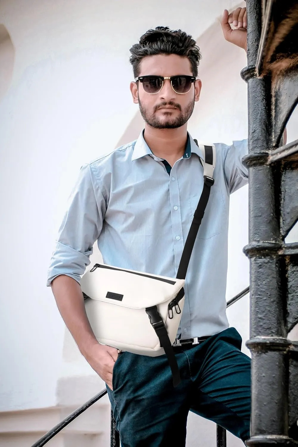 Men's Crossbody Bag - Stylish and Versatile Shoulder Bag for College, Office, and Travel