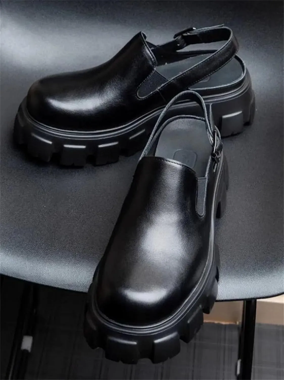 Men's Dress Sandals - Cowhide Leather Business Casual Shoes