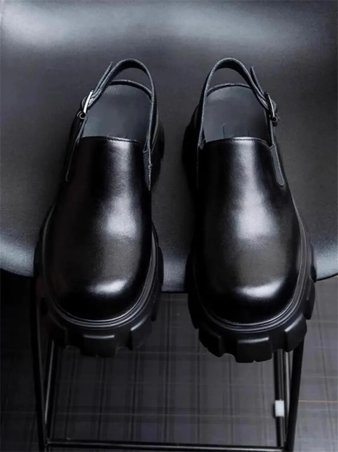 Men's Dress Sandals - Cowhide Leather Business Casual Shoes