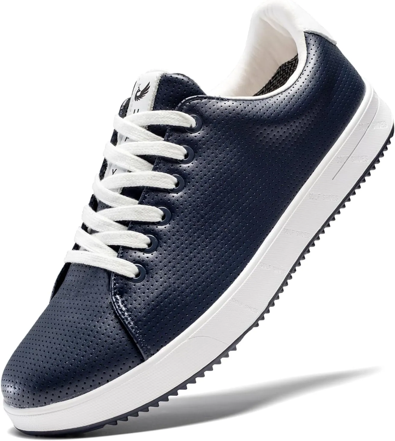 Men's Golf Shoes Professional Spikeless Leather Sneakers Non Slip Low Top Lightweight Comfort Travel Walking Shoes