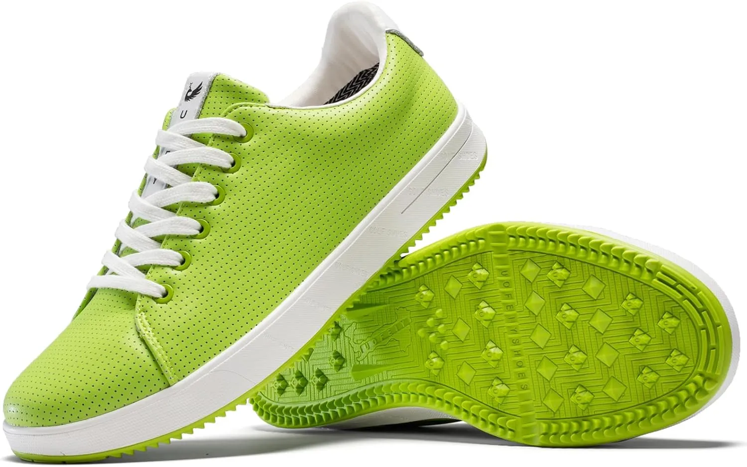 Men's Golf Shoes Professional Spikeless Leather Sneakers Non Slip Low Top Lightweight Comfort Travel Walking Shoes