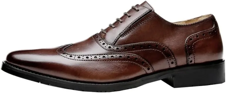 Men's Handmade Shoes Business Formal Leather Shoes Suitable for Wedding Office Breathable and Comfortable Low Top