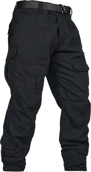 Men's Hiking Pants Water Resistant Tactical Pants Breathable Ripstop Work Cargo Pants with 10 Pockets