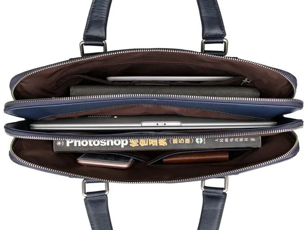 Mens Leather Laptop Messenger Bag Men Leather Bags Side Bags For Mens