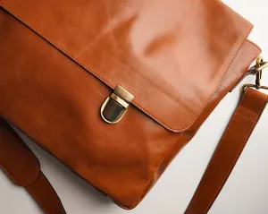 Mens Leather Messenger Bag