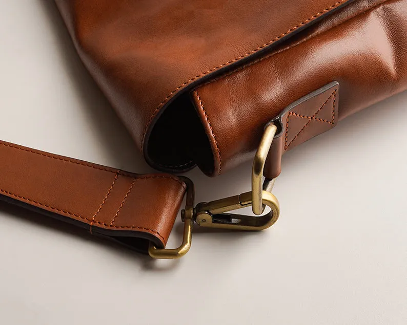 Mens Leather Messenger Bag