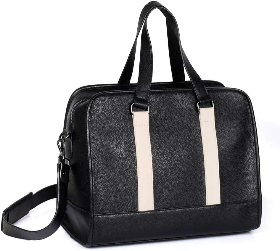 Men's Professional & Travel Duffel Bag - Black/White