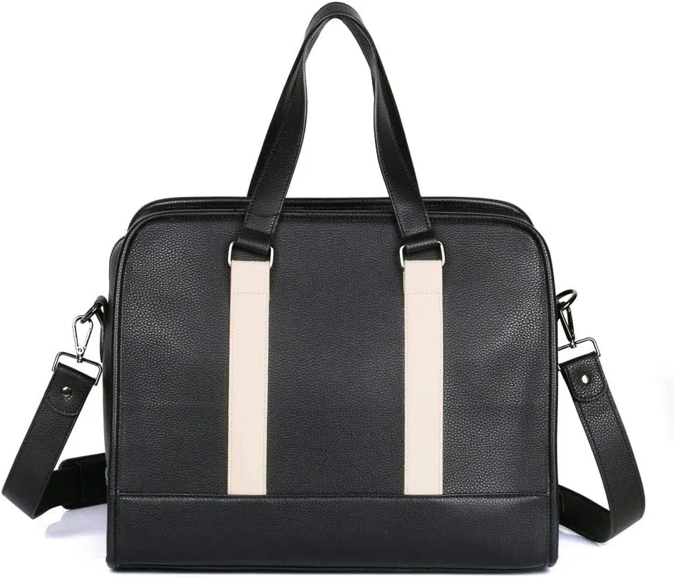 Men's Professional & Travel Duffel Bag - Black/White