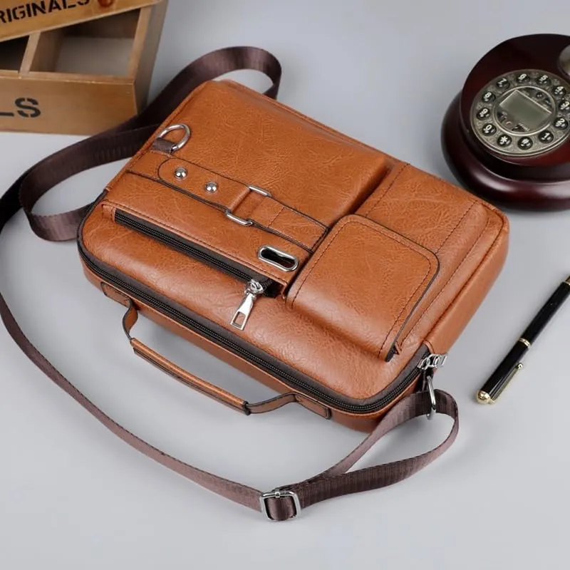 Men's Shoulder Bag Casual Crossbody Bag Business Handbag Office Workplace