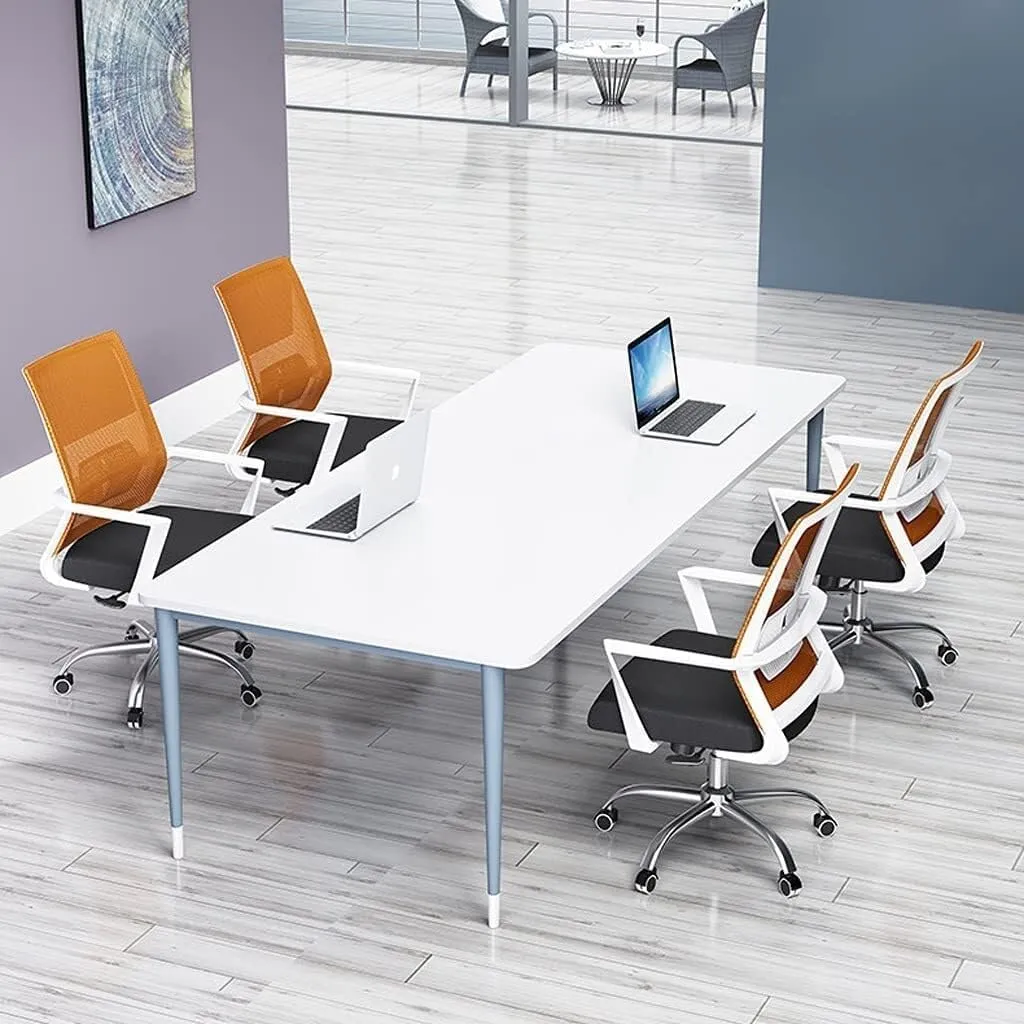 Mesh Office Chair with Pulley Bracket,Ergonomic High-Back Adjustable Desk Chair with armrests, for Office, Dormitory, Home Gift (Color : Yellow Black, White Blue)(Yellow Black)