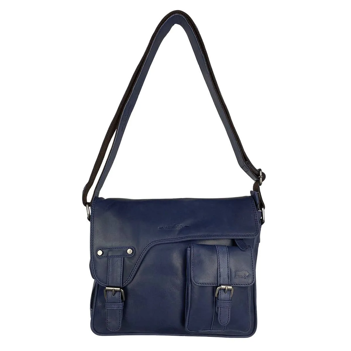 Messenger Bag - Shoulder Bag Leather - 6 colours - Arrigo: Red