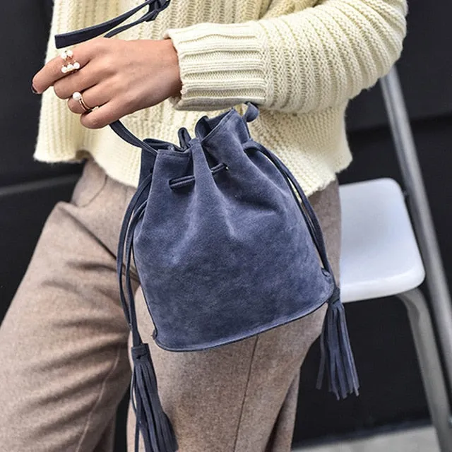 Messenger Bags Crossbody Handbag Complete product line Bag Leather Fashion Women Tassel Totes Women PU Ring Dependable Top Metal Shoulder Bags Vintage Handle