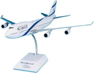 Metal Aircraft Model Diecast 1:200 for Israel B747-400 Aircraft Simulation Alloy Souvenir Collection Civil Aviation Miniature Aviation Enthusiasts