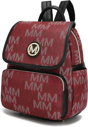 MKF Backpack Purse for Women Vegan Leather Top-Handle Ladies Fashion Travel Pocketbook Bag – Daypack