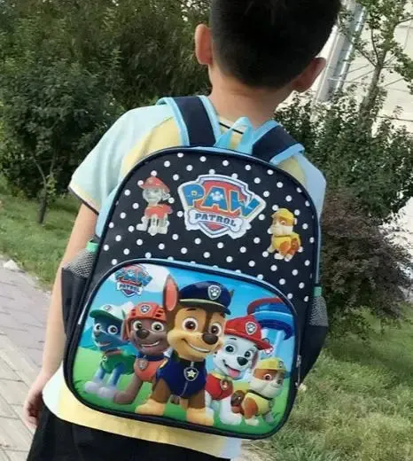 Mochilas periféricas para niños de la patrulla canina, mochilas escolares con estampado de cachorro Kawaii, bonitas bolsas para