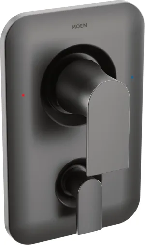 Moen T2470BL Genta LX PosiTemp 3-Function Transfer Shower Trim Kit, Valve Required, Matte Black