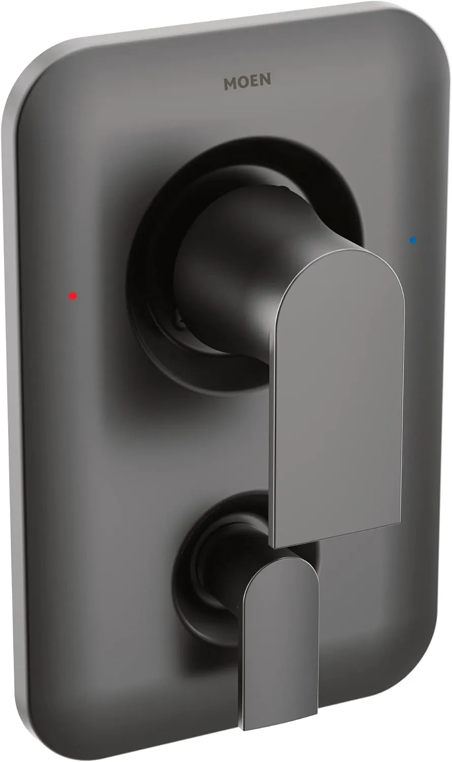 Moen T2470BL Genta LX PosiTemp 3-Function Transfer Shower Trim Kit, Valve Required, Matte Black