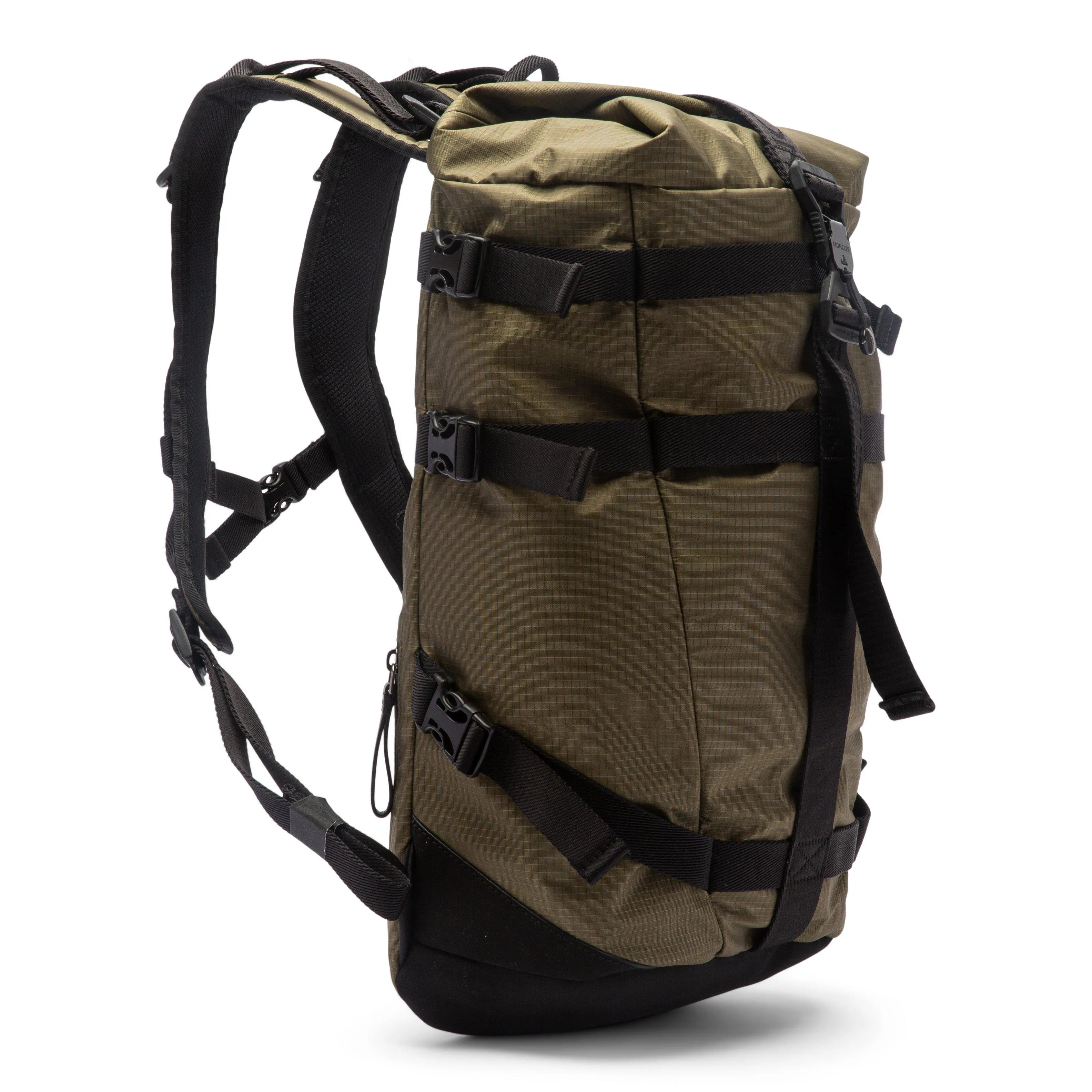 Moncler Military Green Nylon Ripstop Argens Backpack