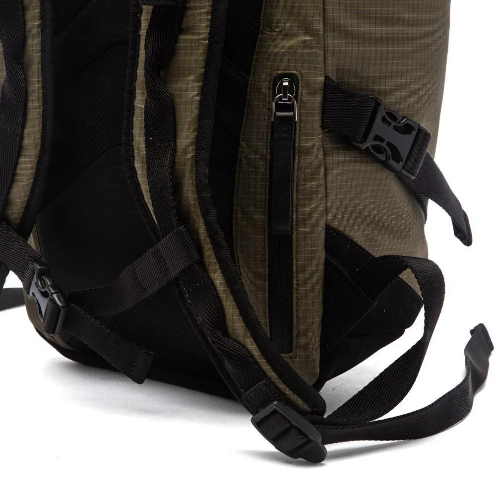 Moncler Military Green Nylon Ripstop Argens Backpack