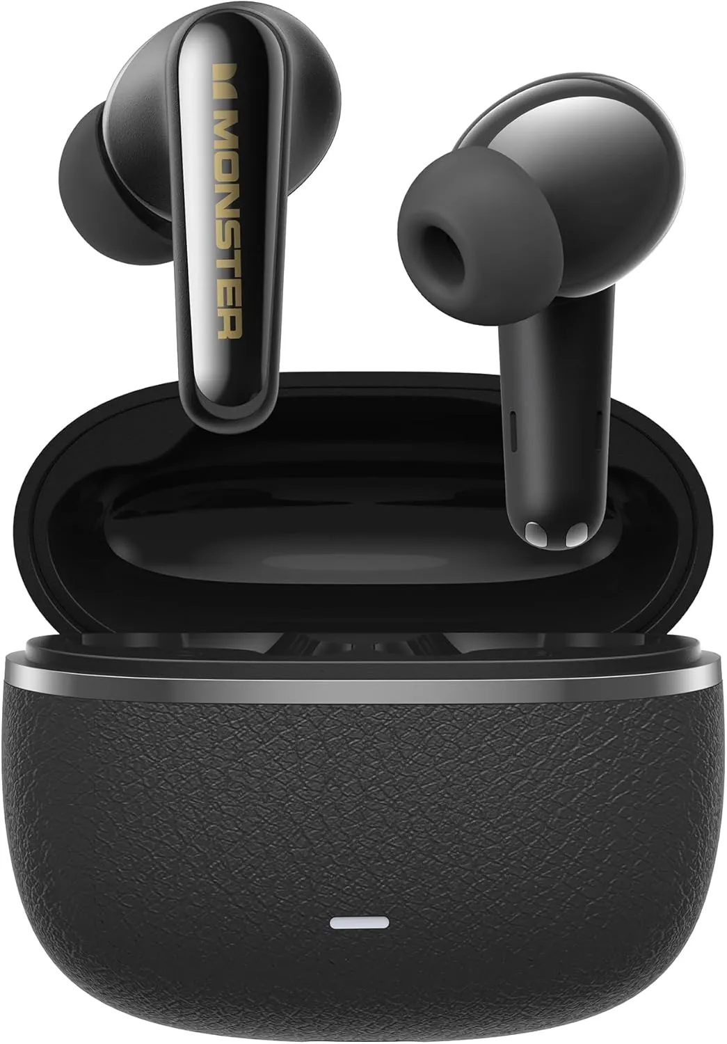 Monster Clarity 200 Wireless Earbuds – Bluetooth 6.0 in-Ear Headphones with Charging Case, Stereo Earphones Deep Bass Sound, Built-in Mic, Clear Call, ANC Noise Cancelling Mic, Up to 25 Hours Playtime