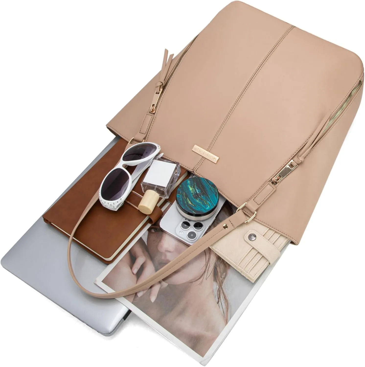 Montana West Tote Bag for Women Handbag Shoulder Top-handle Purses with Zipper