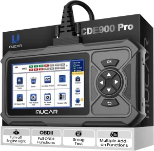MUCAR CDE900 PRO OBD2 Scanner Diagnostic Scan Tool, Full OBDII Car Code Reader with Multiple Add-on Software Packages, 5 Inches Touchscreen, FCA Autoauth, Wireless Update