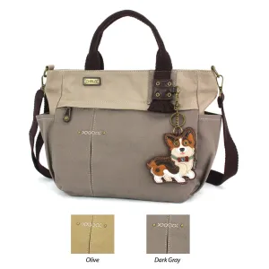 Multi Pocket Tote - Cardigan Corgi