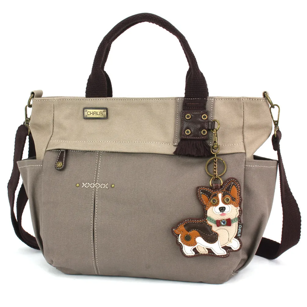 Multi Pocket Tote - Cardigan Corgi