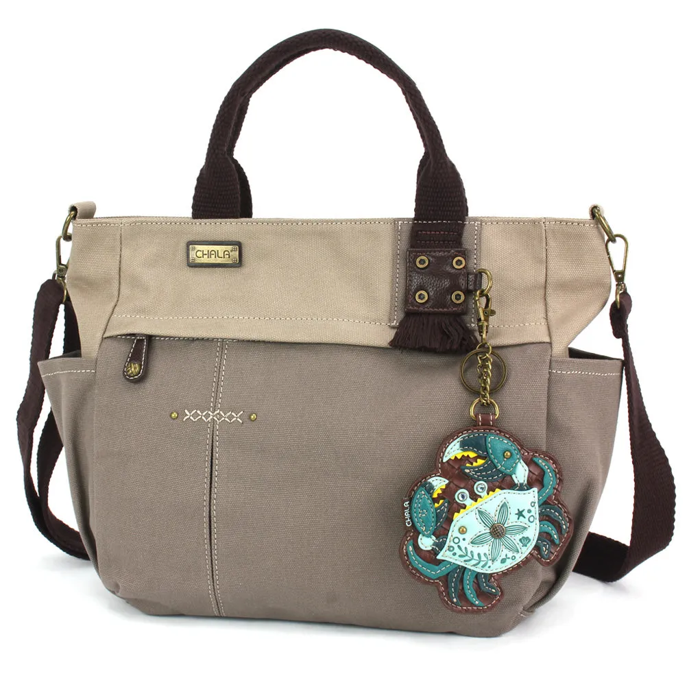 Multi Pocket Tote - Crab Teal