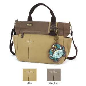 Multi Pocket Tote - Crab Teal